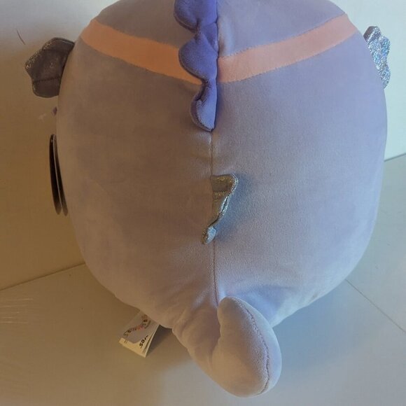 NWT 12" Eartha Purple Seahorse Squishmallows Plush Stuffed Animal Sea Life Tiara - Picture 5 of 10